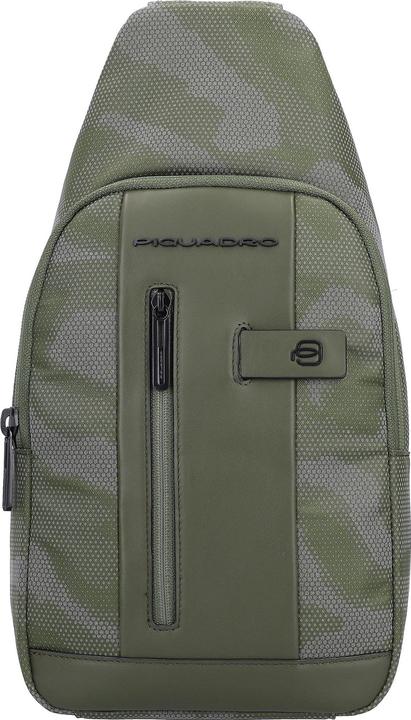 Image du produit Piquadro Brief 2, sac à dos en nylon et cuir, textile, vert, pour hommes, 20