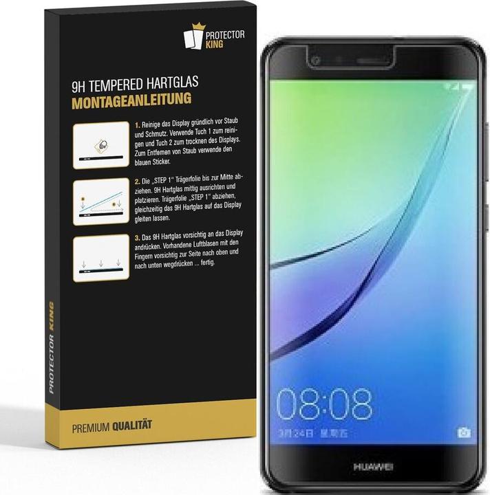 Produktbild Protectorking 3x echtes Tempered 9H Panzerhartglas 3D KLAR (3 Stk., Huawei Nova Lite)