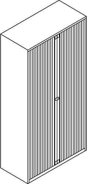 Image du produit Bisley Caisson de volet roulant Euro (100 x 43 x 198 cm)