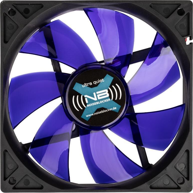 Thumbnail - Noiseblocker NB-BlackSilentFan XL-P (120 mm, 1 x), PC Lüfter, Schwarz, Blau