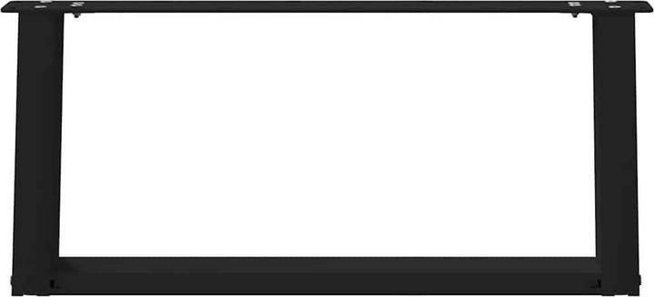 Immagine prodotto vidaXL Gambe del tavolino a U 2 pezzi nero 60x(30-31) cm gamba del tavolo in acciaio