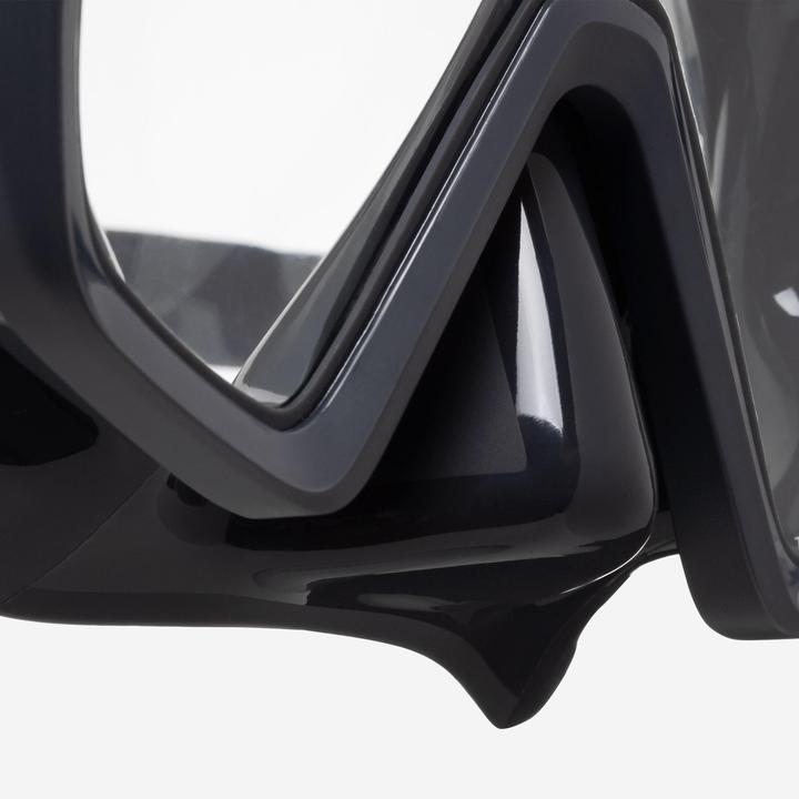 Actual product image Subea Tauchmaske Antibeschlag Silikonriemen - 100 schwarz/grau