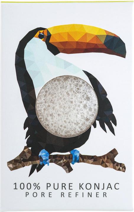 Image du produit The Konjac Sponge Co. Mini Pore Refiner Rainforest Toucan pour tous les types de peau (Lingettes nettoyantes pour le visage)