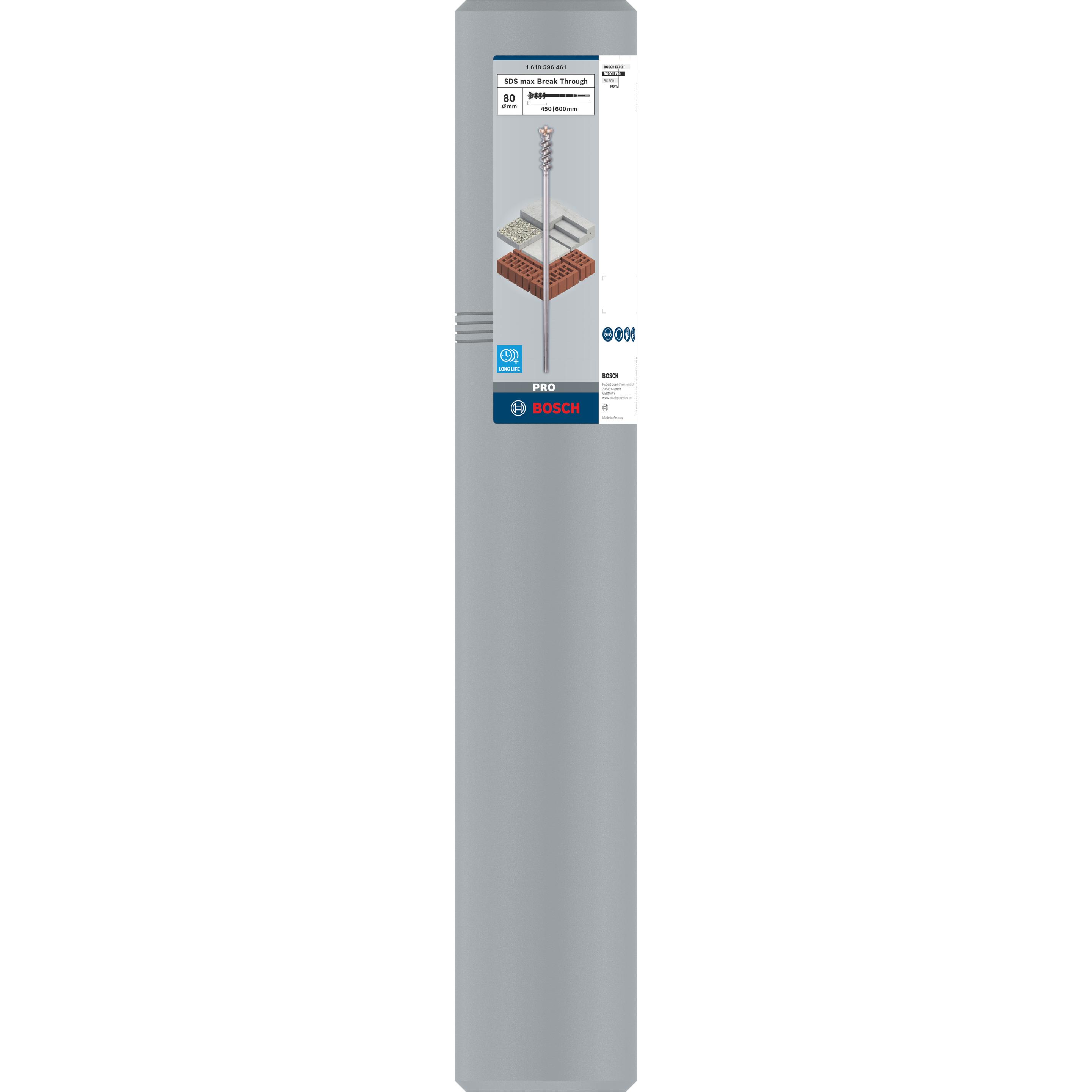 Thumbnail - Bosch Professional Zubehör, Bohrereinsatz, PRO SDS max-9 Break Through Bohrer, 80 x 450 x 600 mm (80 mm)