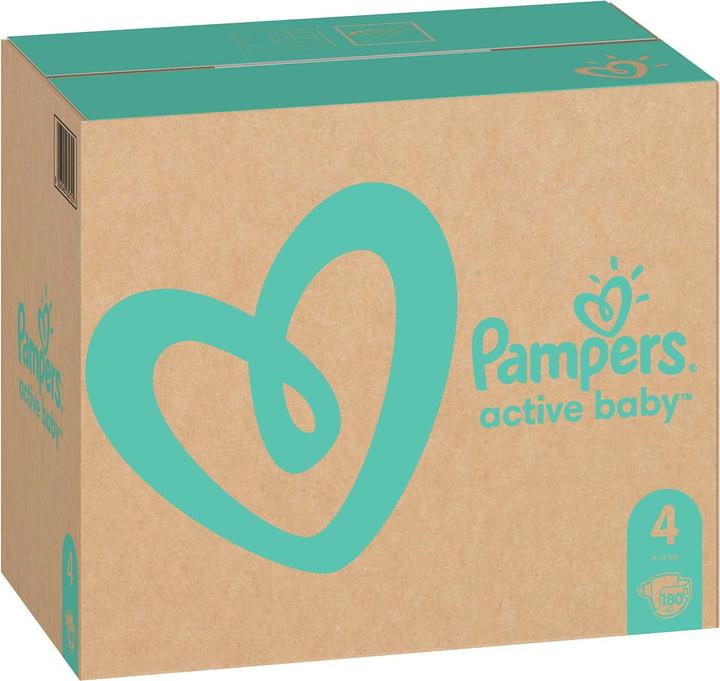 Actual product image Pampers Active Baby (Size 4, Monthly box, 180 Piece)