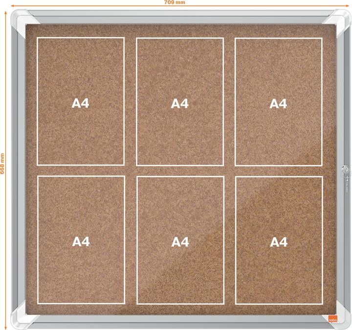 Produktbild Nobo Schaukasten Premium Plus Innenbereich Kork (Pinnwand)