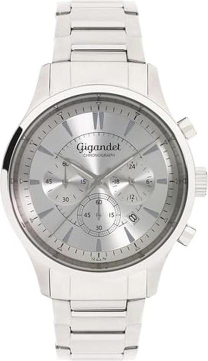 Gigandet Chronographe élégant étanche 100 m avec affichage 24 heures
