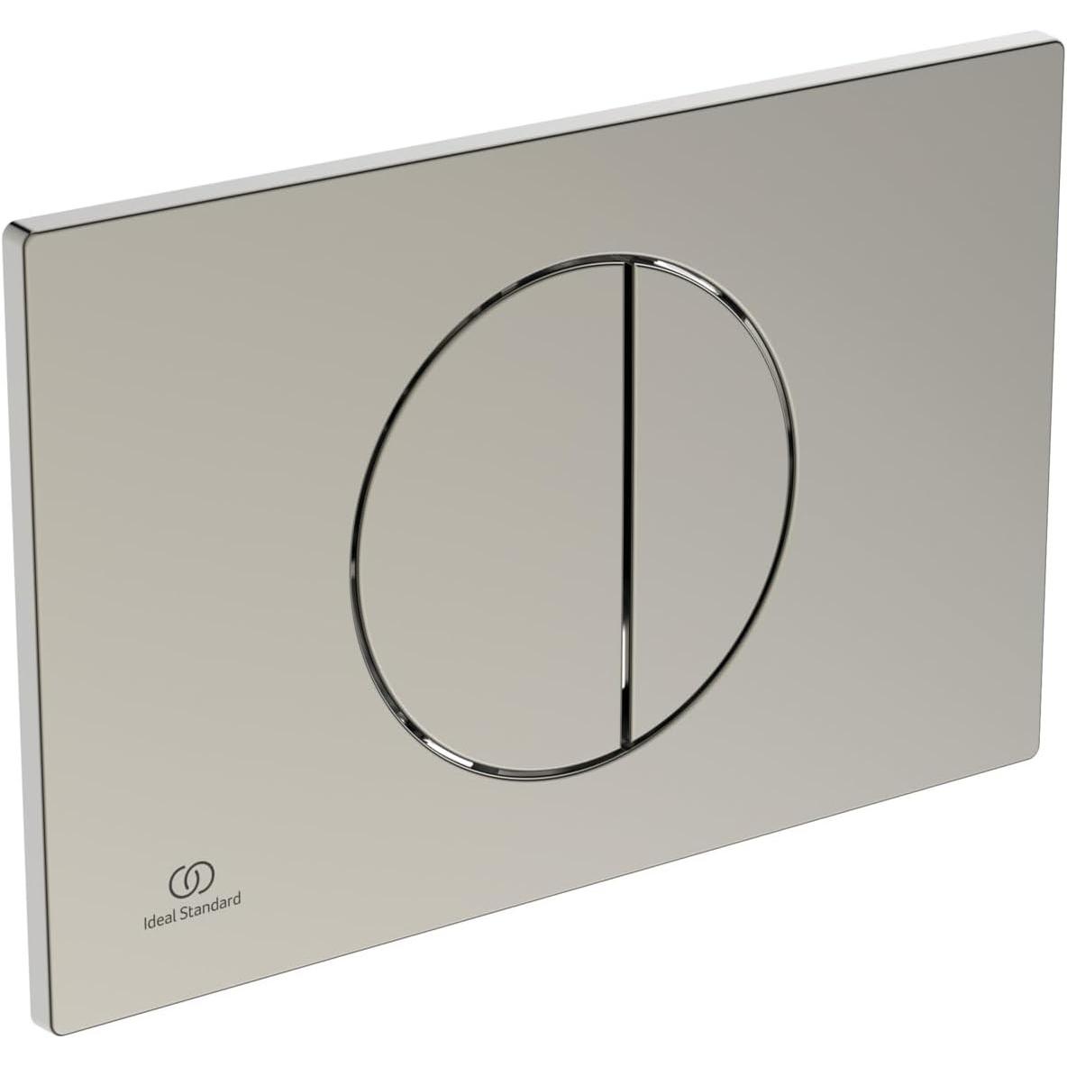 Ideal Standard, Placca WC, Piastra comando per cassetta wc, doppio pulsante meccanico, design angolare