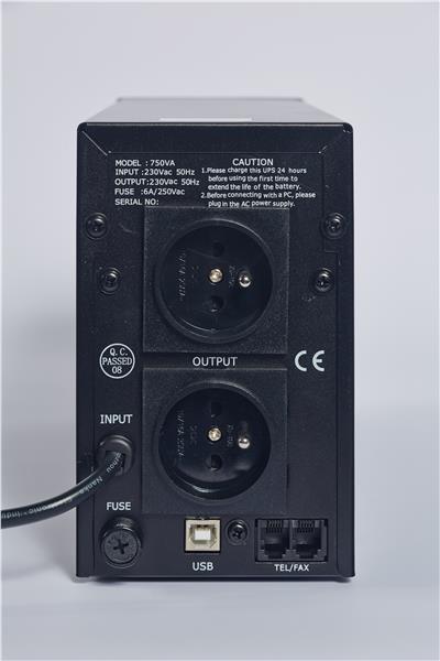 Actual product image Eurocase UPS EA200LED (750 VA, 450 W, Line-interactive UPS)