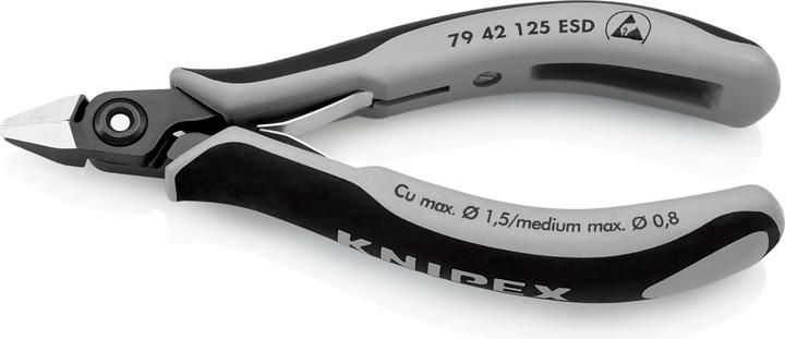 Produktbild Knipex Präzisions-Elektronik-Seitenschneider ESD (125 mm)