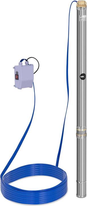 MSW Pumpe Brunnenpumpe Tiefbrunnenpumpe Tauchpumpe 3.800 L H 750 Watt Edelstahl (Gartenpumpe)