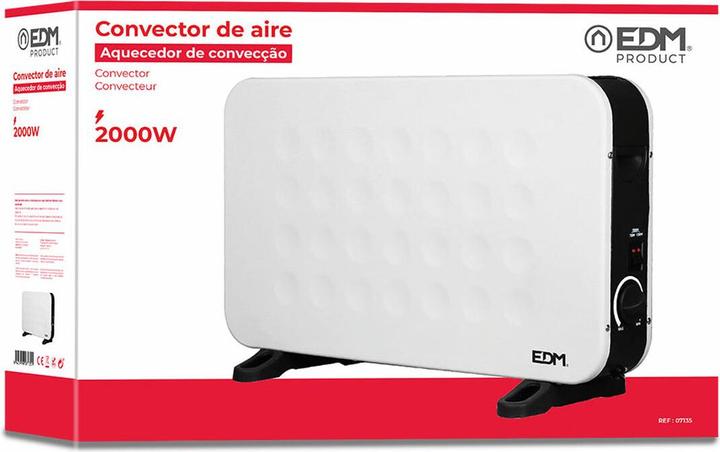 Actual product image EDM Electric convection heater 07135 Standard White 2000 W (2000 W)
