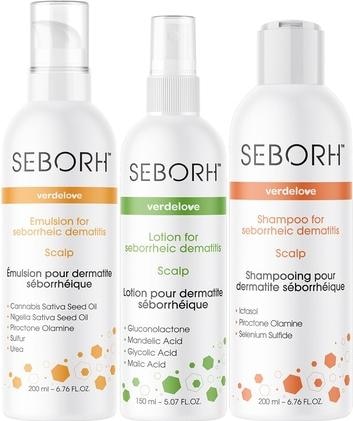 Productafbeelding Seborh Seborrheic Dermatitis Kit Shampoo 200ml + Emulsie 200ml + Hoofdhuidlotion 150ml (Haarverzorgingsset)