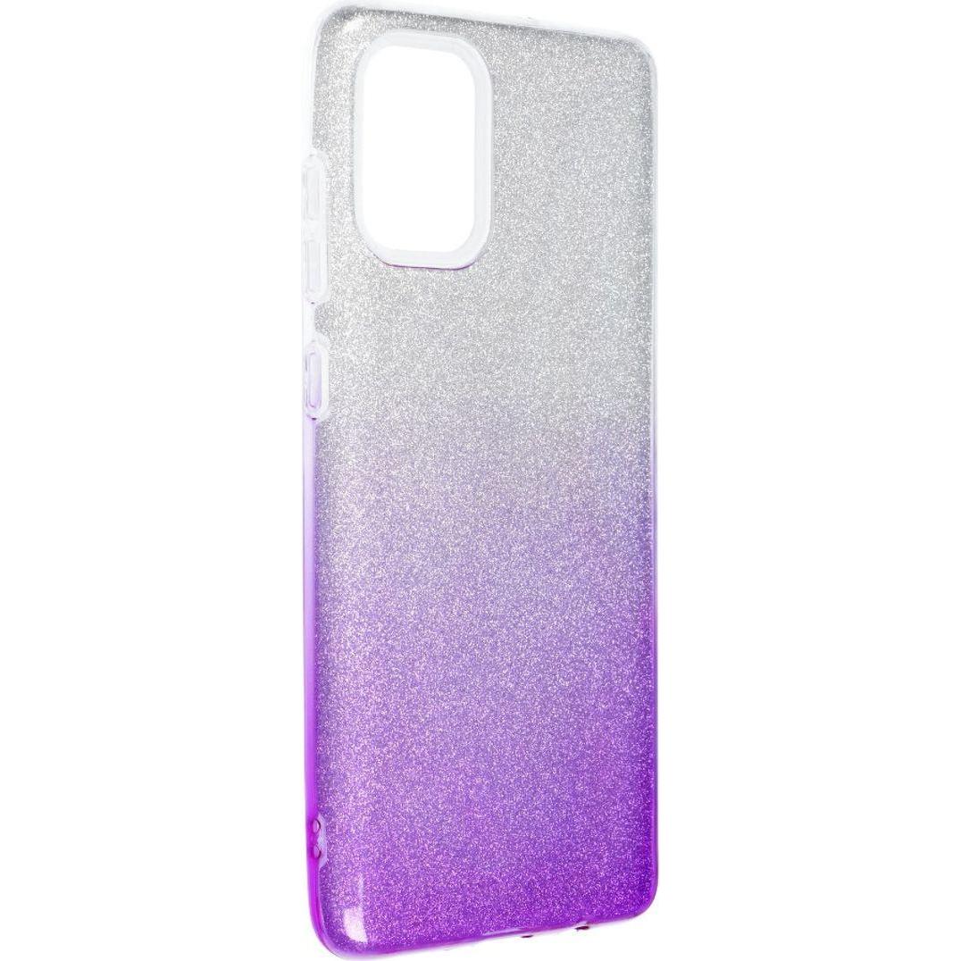 König Design Handyhülle für Samsung Galaxy A71 Schutzcase Cover Bumper Schale Glitzer Violett (Samsung Galaxy A71), Smar...