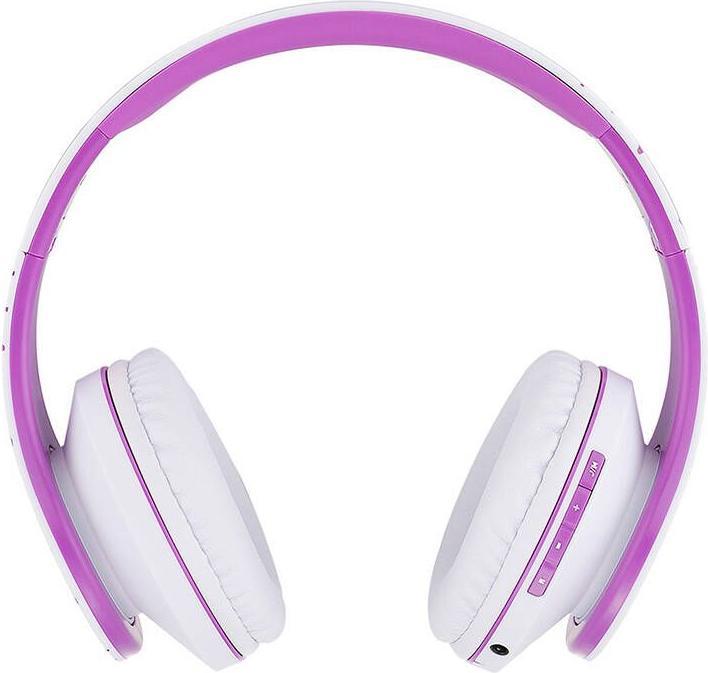 Produktbild PowerLocus Wireless Headphones P2 (white-purple) (20 h, Kabellos)