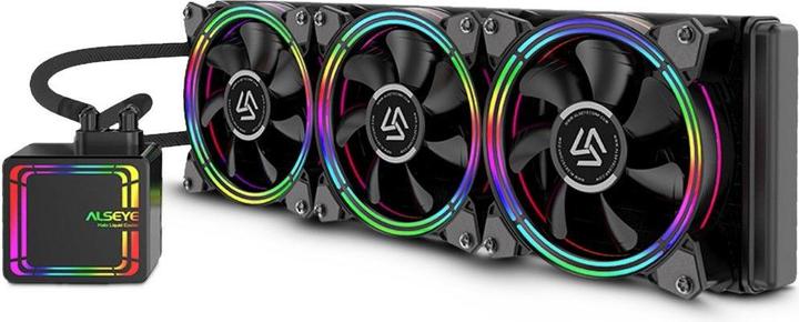 Actual product image Intertech ALSEYE HALO CPU water cooling H360