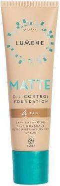 Lumene Matte Oil-Control Foundation Spf20 4 Tan 30ml (4 Tan)