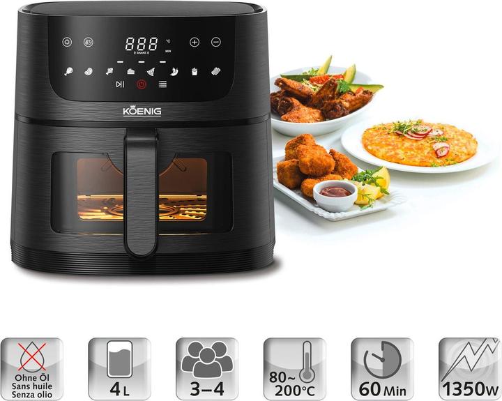 Actual product image Koenig Heissluftfritteuse Quick & Pure 4