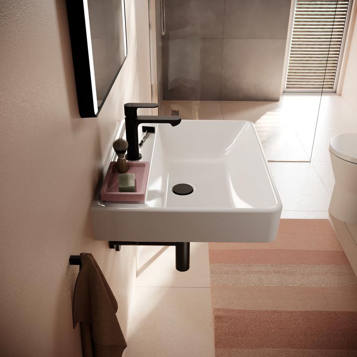 Produktbild hansgrohe Xanuia Q Waschtisch, mit Hahnloch, ohne Überlauf, 600x480mm, weiss (480 mm, 600 mm)