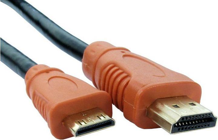 Produktbild RS PRO HDMI-Kabel A HDMI Stecker B Mini-HDMI Stecker 4K max., 2m (2 m)