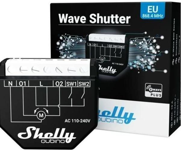 Actual product image Shelly Wave Shutter (Shutter actuator)
