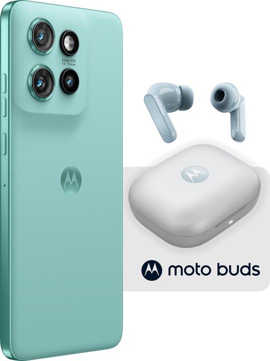 Produktbild Motorola Edge 60 Neo + Moto Buds (256 GB, PANTONE Frostbite, 6.36", Dual SIM, 5G)
