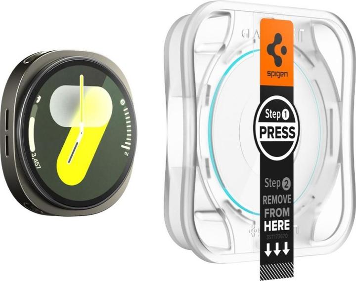 Immagine prodotto Spigen - Glas.tR EZ Fit (2 pack) - Samsung Galaxy Watch8 44mm - Clear