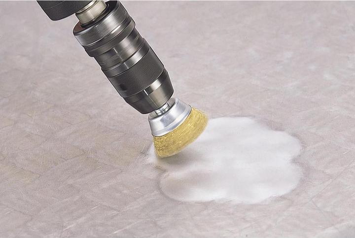 Produktbild wolfcraft 1 Messingdraht-Topfbürste S=6-kt. ø50mm