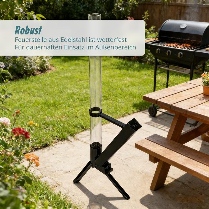 Productafbeelding Relaxdays Feuerrohr-Pelletfackel