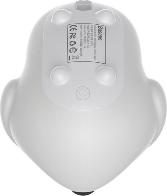 Actual product image Baseus Cute series doggie silicone night light White