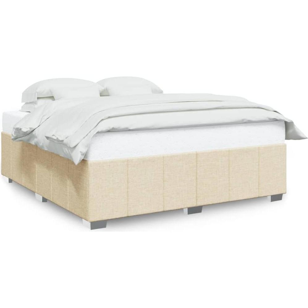 VidaXL, Bett, Bettgestell ohne Matratze Stoff (200 x 200 cm)
