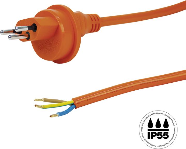 Produktbild Steffen Anschlusskabel PUR 3x1.5mm2 5.1m orange T13 IP55 (5.10 m)