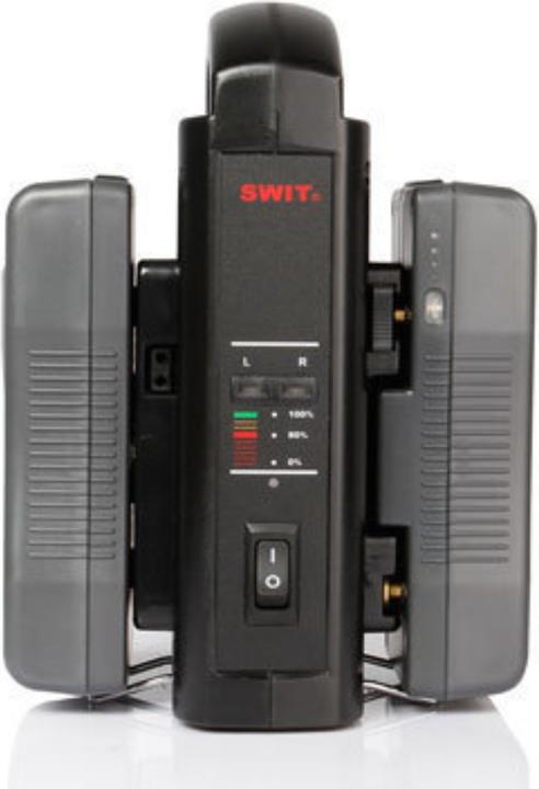 Actual product image Swit SC-302A | 2ch Charger, Gold-mount (Camera battery charger)
