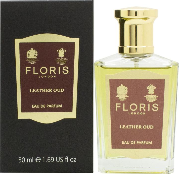 Actual product image Floris Leather Oud Eau De Parfum 50ml Unisex (Eau de parfum, 50 ml)