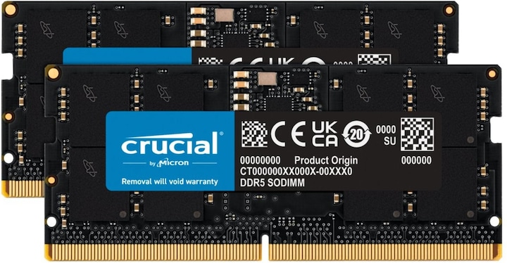 Image du produit Crucial Mémoire ordinateur portable (2 x 16GB, 5600 MHz, RAM DDR5, SO-DIMM)