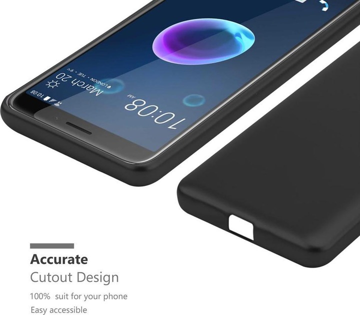 Produktbild Cadorabo TPU Matt Metallic Cover (HTC Desire 12)