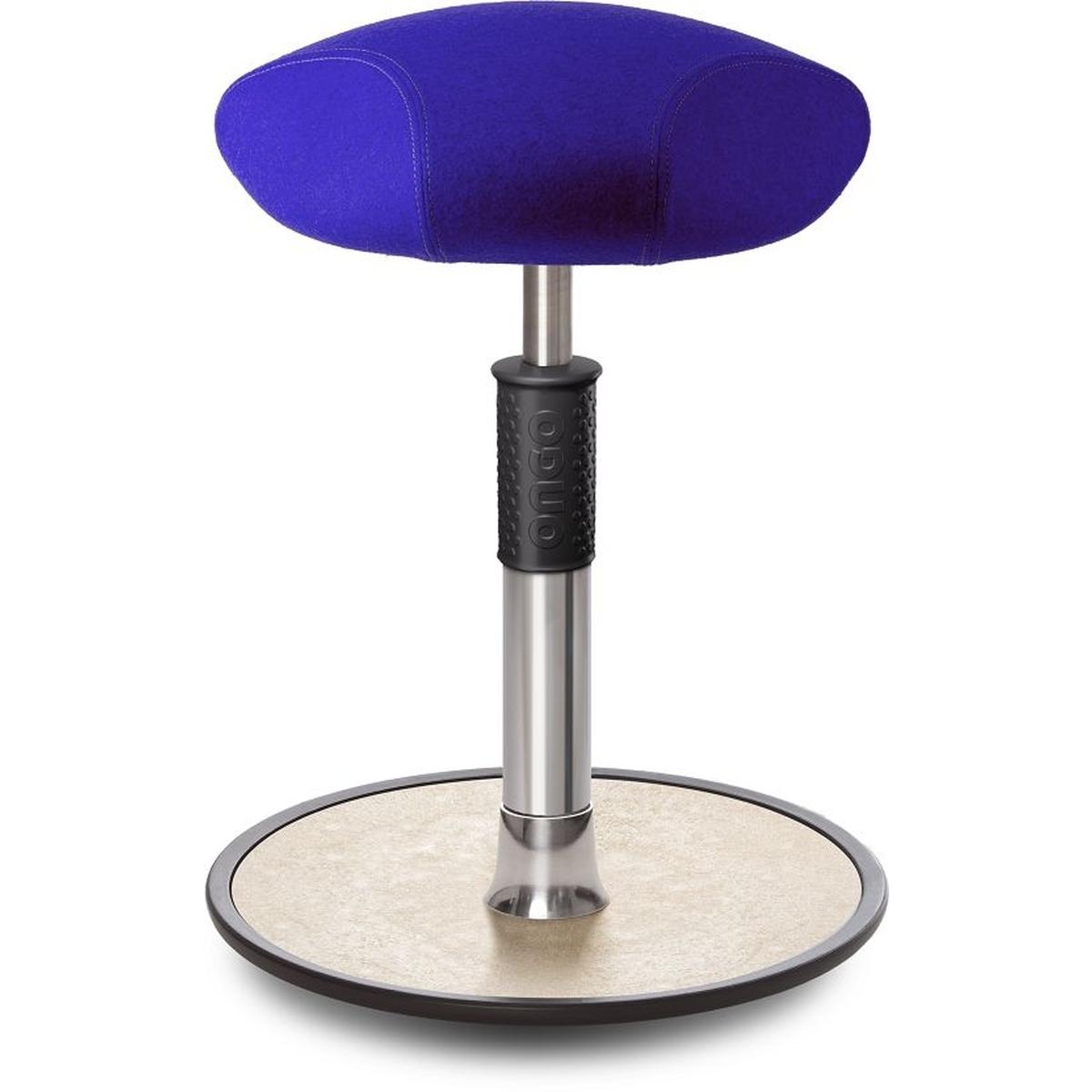 Ongo, Hocker + Pouf, Sitz- Stehhocker Free Regular Triangel kvadrat Divina Mel. r.blau chr. /creme