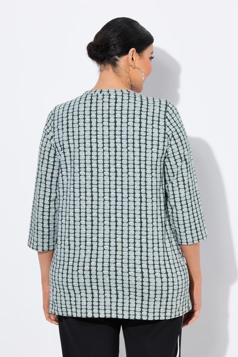 Actual product image Ulla Popken Graphic Print 3/4 Sleeve Tee (58)