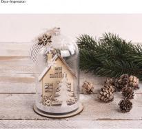 Produktbild Rayher Holzbausatz "Winterhäuser", 31-tlg., Sperrholz