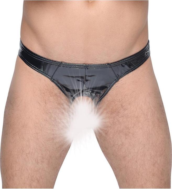 Actual product image Black Level Vinyl briefs (M)