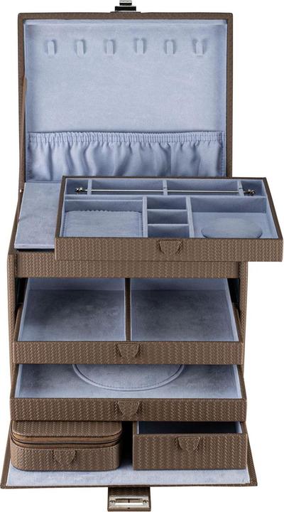 Produktbild Windrose 803955.02 - Schmuckkoffer XL mit Reiseetui Corbello mocca