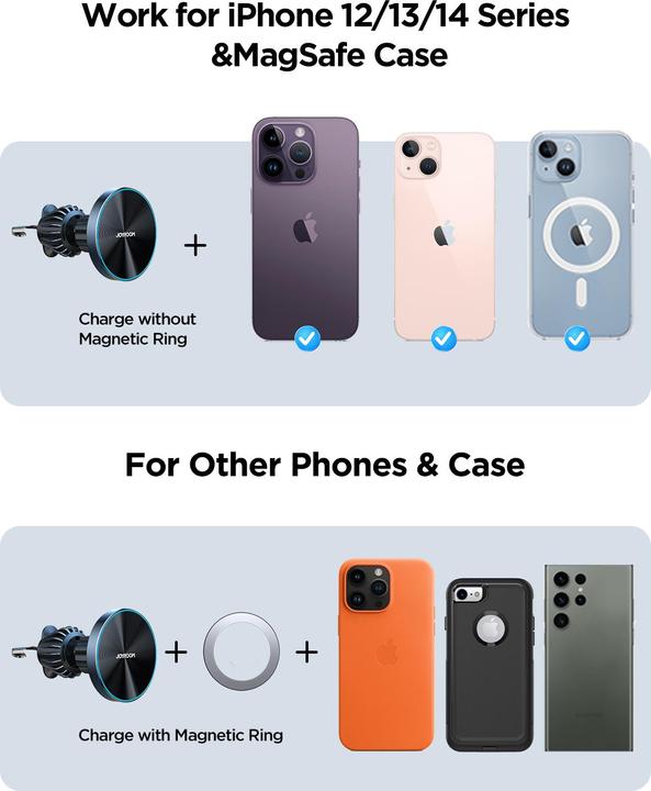 Produktbild Joyroom Magnetic Wireless Car Charger Holder