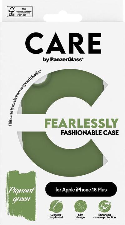 Produktbild PanzerGlass CARE Fashionable Case Green iPhone '24 6.7" (Apple iPhone 16 Plus)