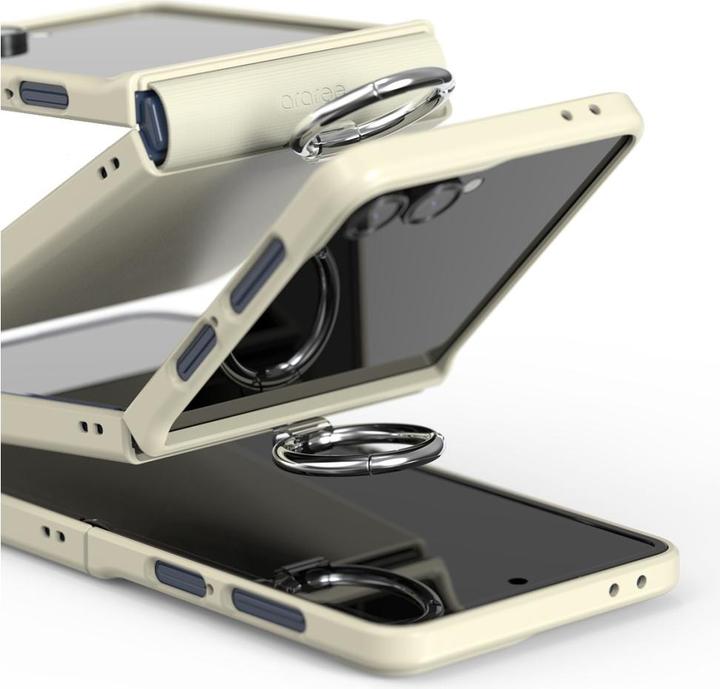 Actual product image Araree Case Aero Flex R East-Grip Ring for Samsung Galaxy Z Flip7 navy (Samsung Galaxy Z Flip7)