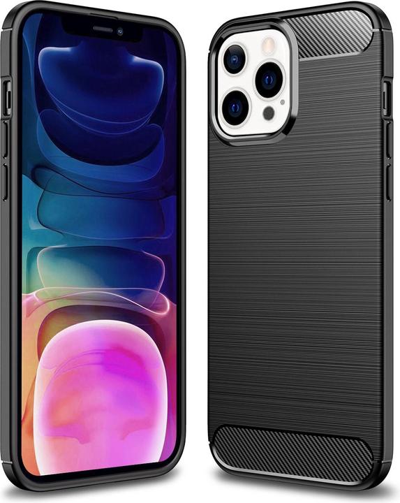 Produktbild Nalia Carbon Look Silikon Handyhülle (Apple iPhone 13 Pro Max)