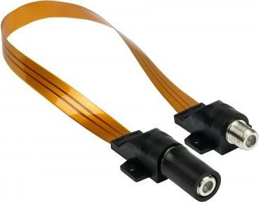 Actual product image Good Connections High-quality SAT window feed-through with weather protection, total length incl. plug 54cm (Window bushing)