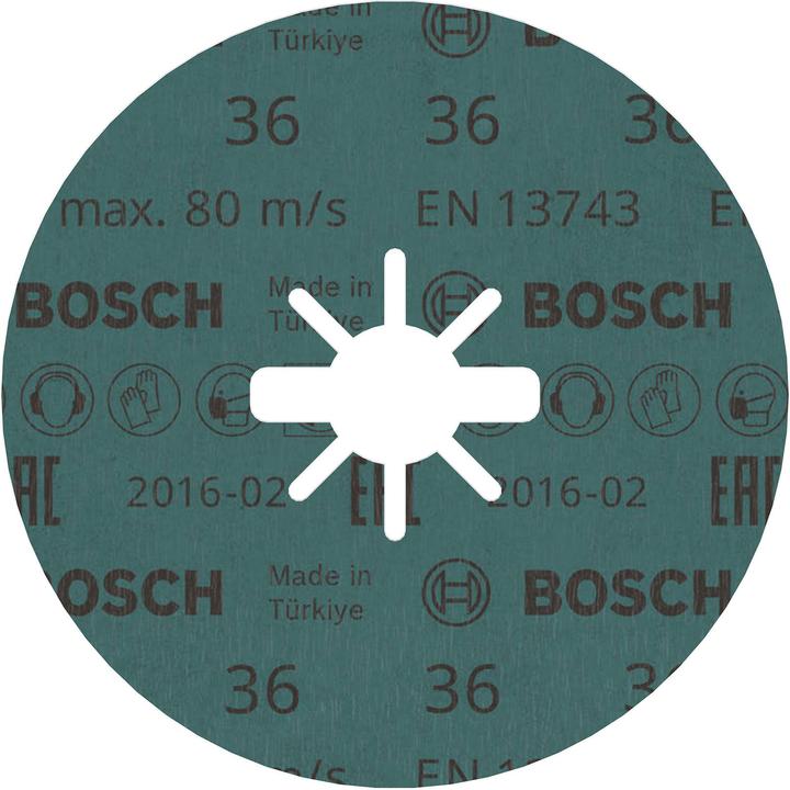 Image du produit Bosch Professional Zubehör PRO R574 Disque fibre X-Lock, 125 mm, G36 (36)