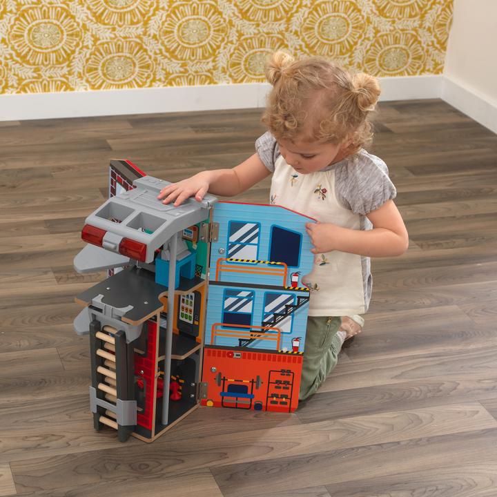 Produktbild KidKraft 2-in-1-Spielset Transformierendes Feuerwehrauto