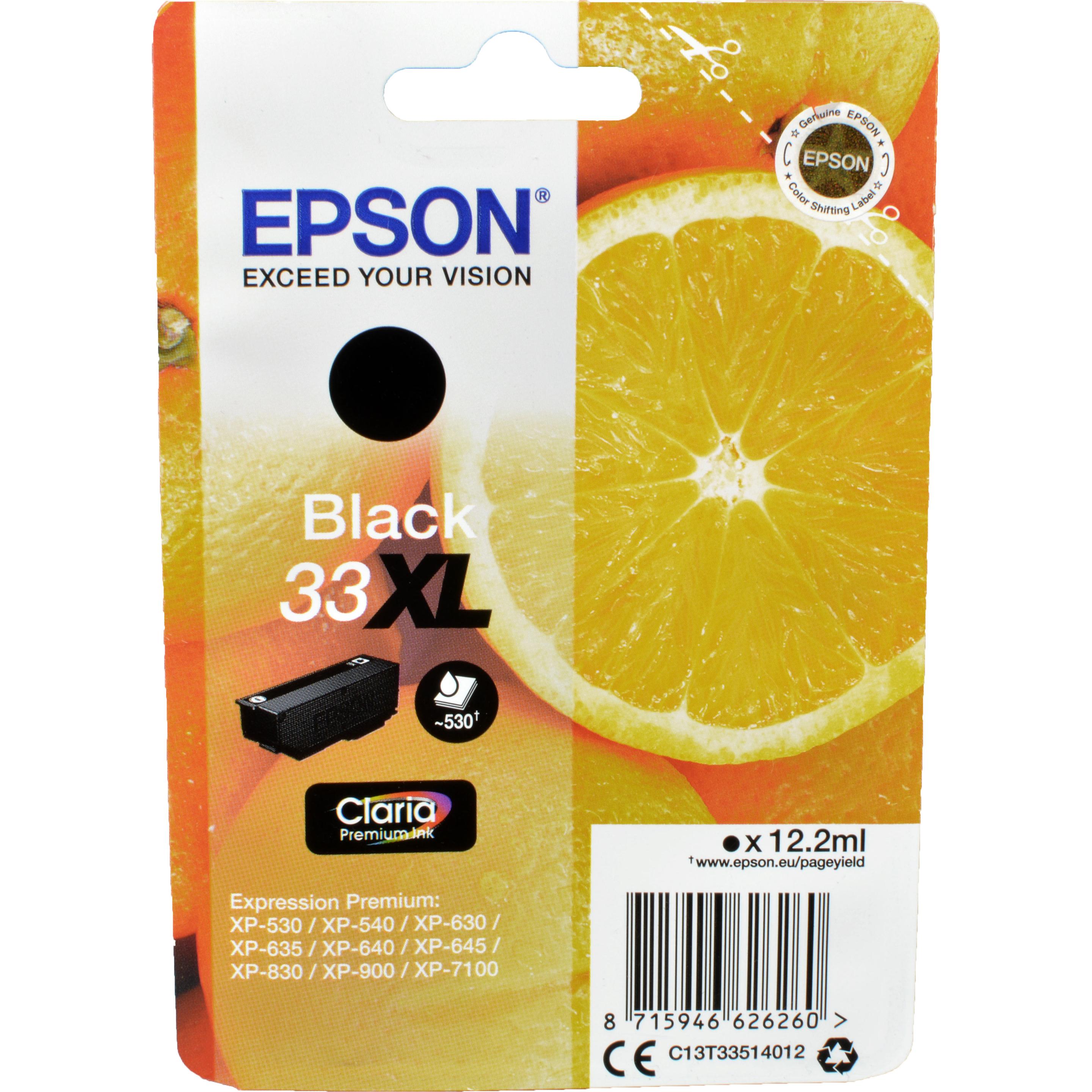 Epson, Druckerpatrone, 33XL Claria Premium (BK)