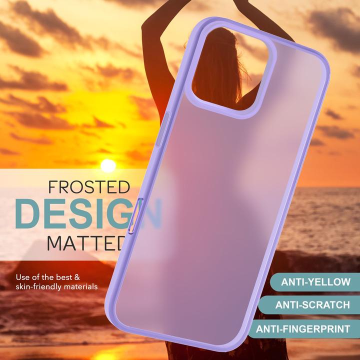 Actual product image Nalia Matte hybrid cover semi-transparent (Apple iPhone 16 Pro Max)